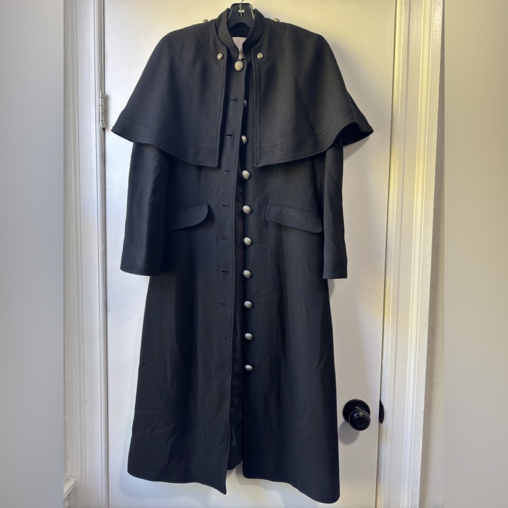 Cinq a Sept Martinella Cape Coat Long Sz 0